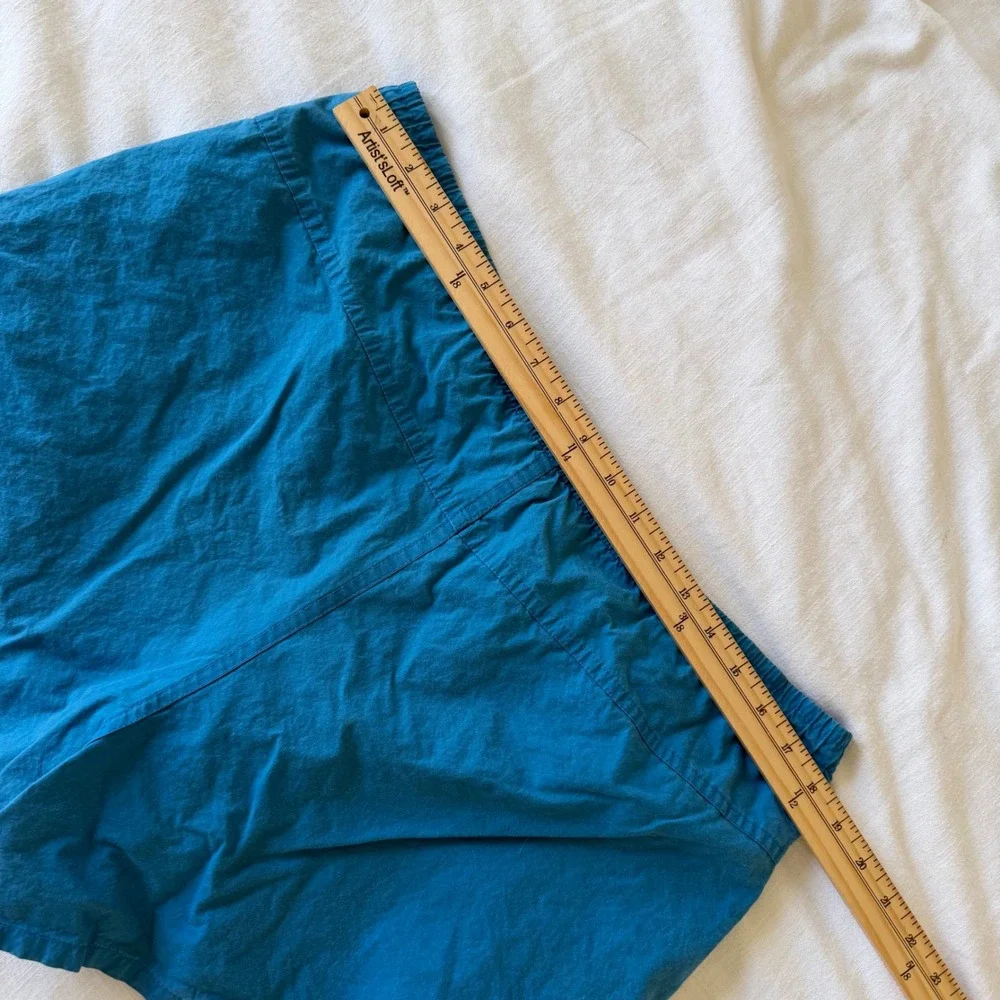 Vintage‎ Izod Lacoste Mens Blue Cotton Swim Trunks Shorts Size L Logo